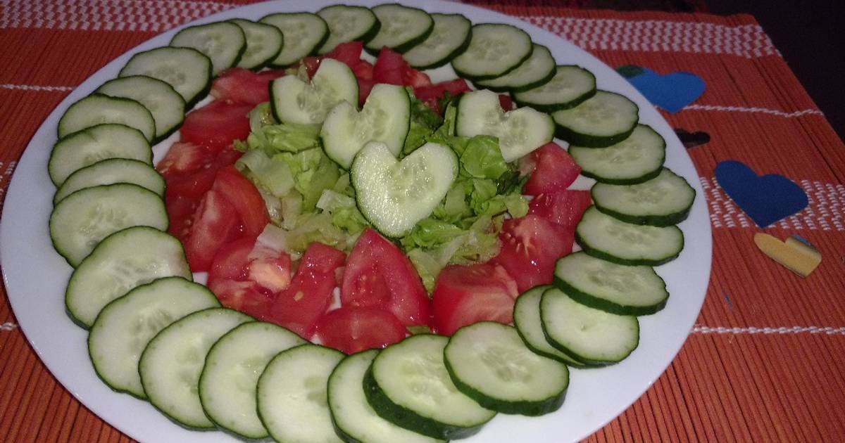 Ensalada Lechuga Pepino Zanahoria Tomate 123 Recetas Caseras Cookpad