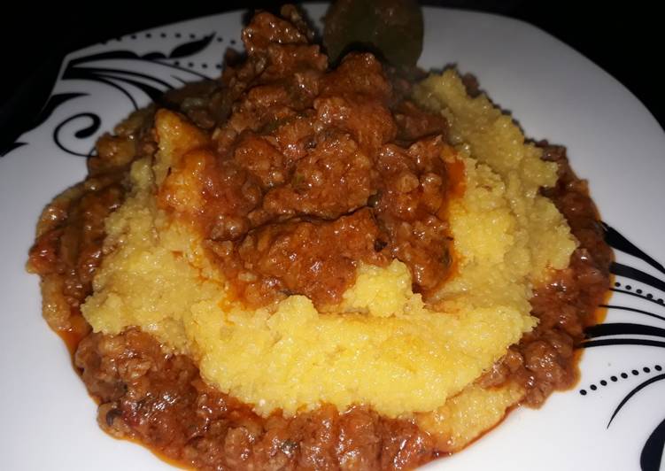 Polenta con Tuco Receta de Cele Castañeda Cookpad