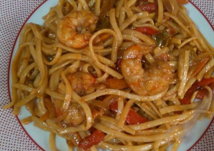 Tallarines Con Gambas Al Estilo Chino Receta De Reposteria T S Y Comida