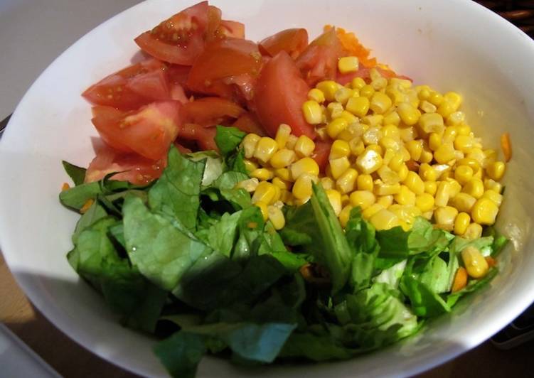 Ensalada De Lechuga Tomate Zanahorias Y Choclo Receta De Vilma