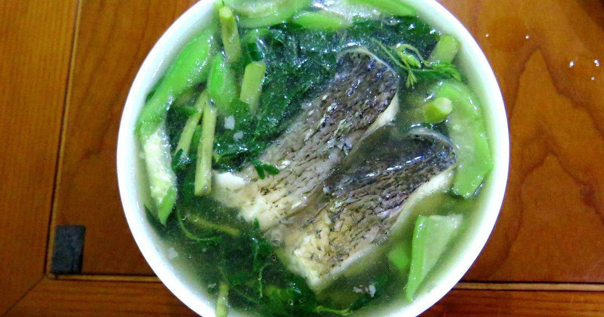 Cách Làm Món Canh cá nấu rau rút, mướp, rau ngót 