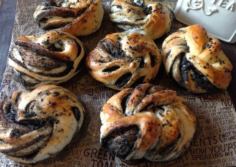 black sesame twist bread-黑芝麻面包!