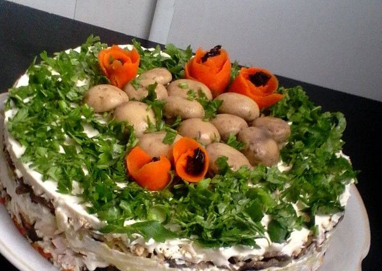 Салат с копчёной курицей и шампиньонами рекомендации Салат с копчёной курицей и шампиньонами рекомендации
