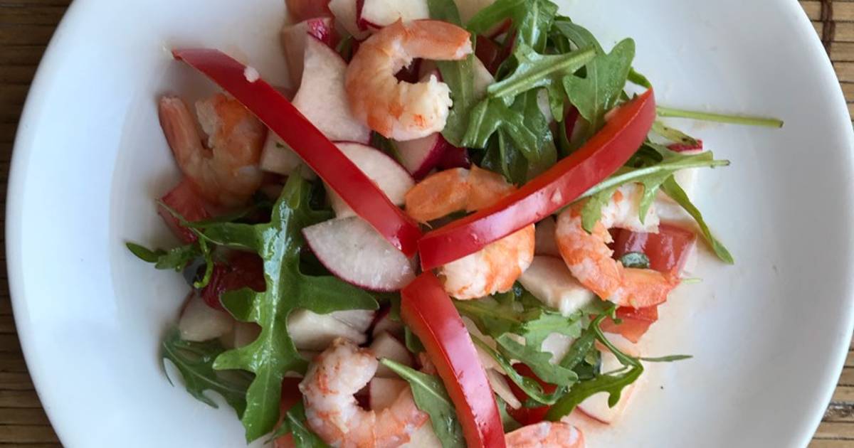 Салат с креветками для беременных 11