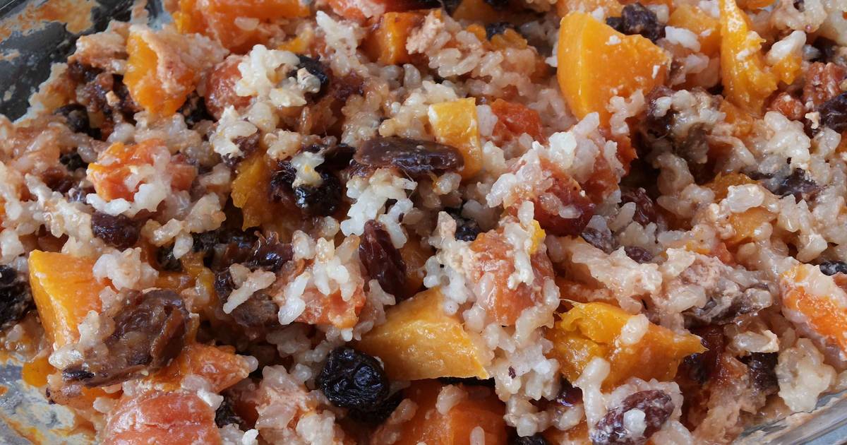 Тыква с рисом и изюмом рецепт с пошагово Тыква с рисом и изюмом рецепт с пошагово