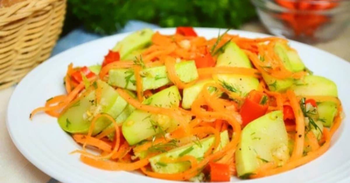 Кабачки по-корейски рецепт в домашних условиях быстрая с фото 332