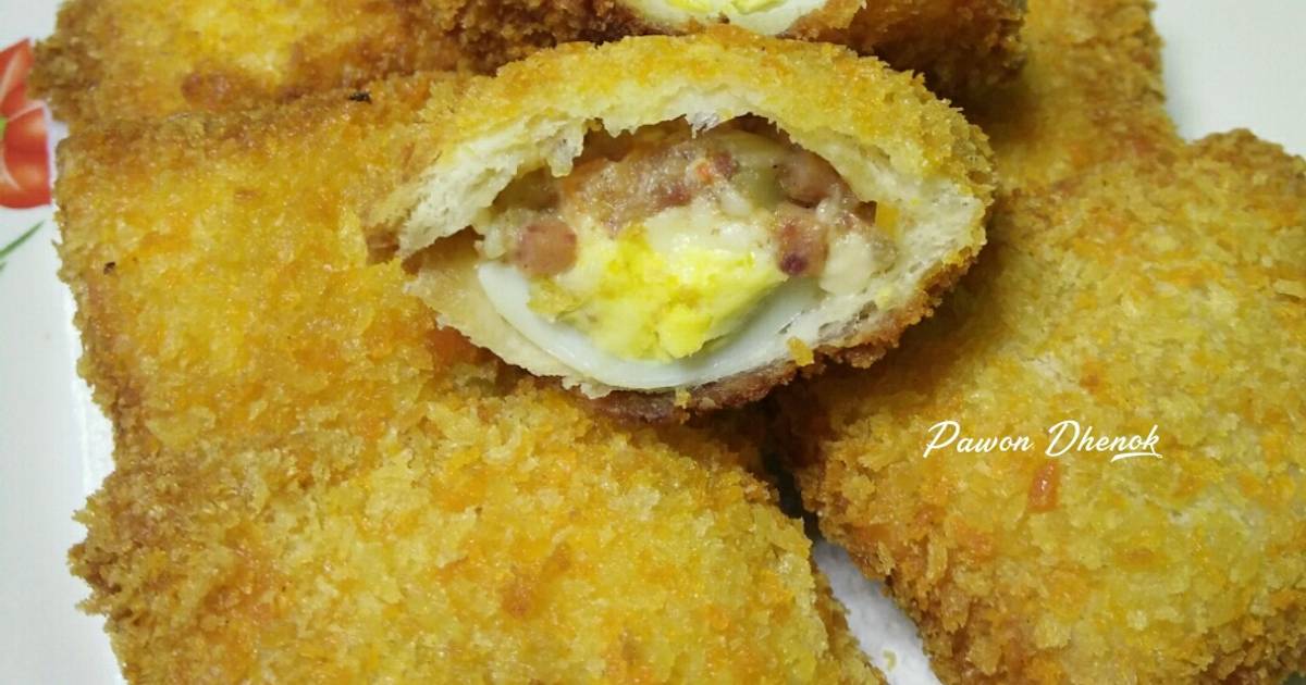 Resep Roti Goreng Isi Telur Puyuh Cornet Sayuran Mayo Oleh Pawon