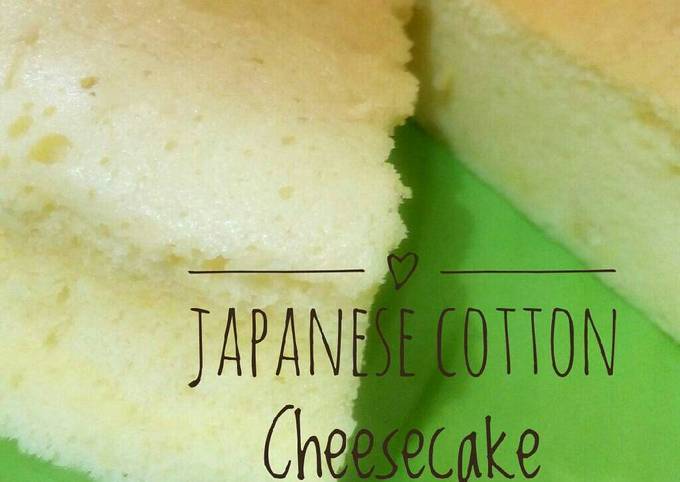 Resep Japanese Cotton Cheesecake Ekonomis No Cream Cheese Oleh Ratih