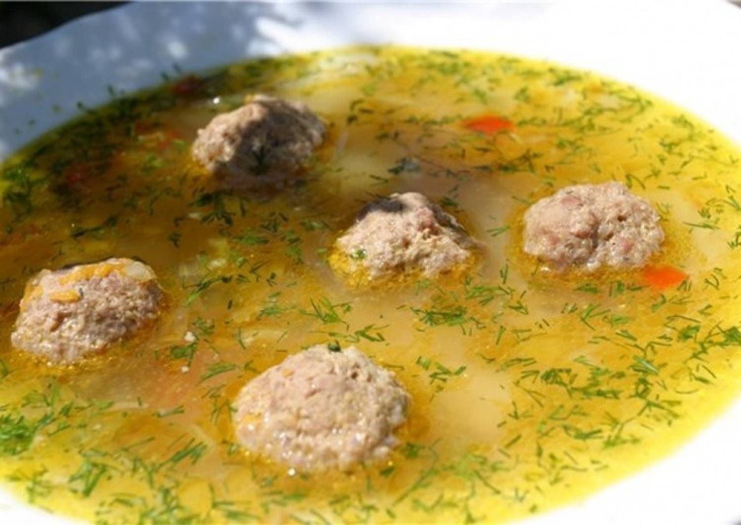Суп с фрикадельками пошаговый рецепт с фото с картошкой