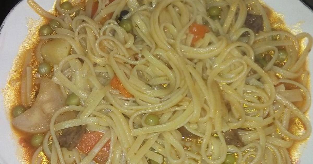 Guiso De Fideos Tallar N Receta De Marisol Lombardo Cookpad