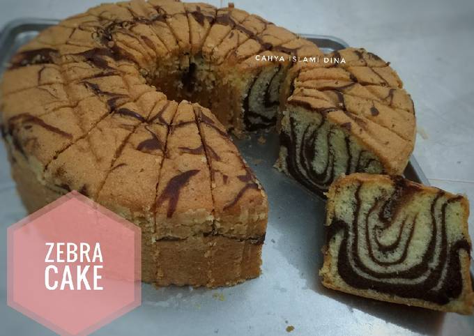 Resep Zebra Cake Lembut Tidak Seret Oleh Cahya Islami Dina Cookpad