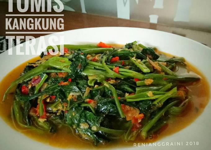 Resep Tumis Kangkung Terasi Oleh Renie Wisra Cookpad