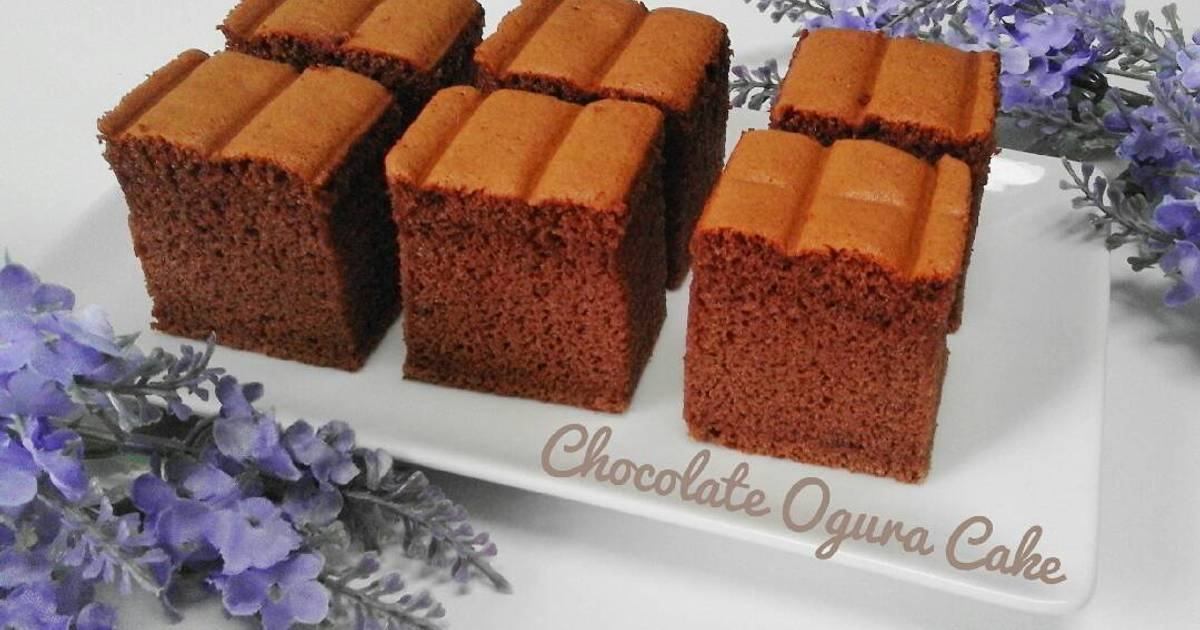 Resep Chocolate Ogura Cake Oleh Rose Shanty Cookpad