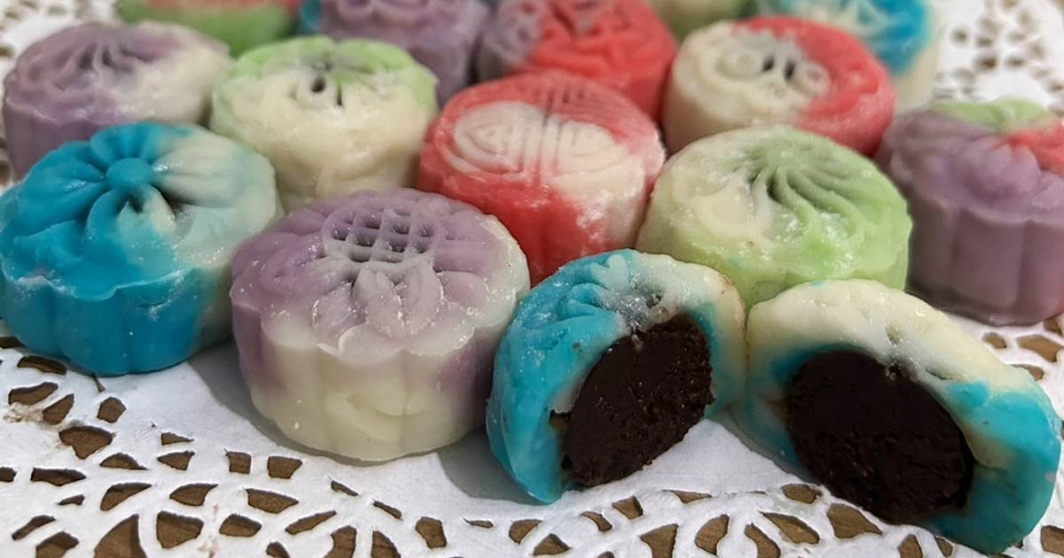 Resep Snow Skin Mooncake Chocolate Filling Oleh Maria Nukita Cookpad