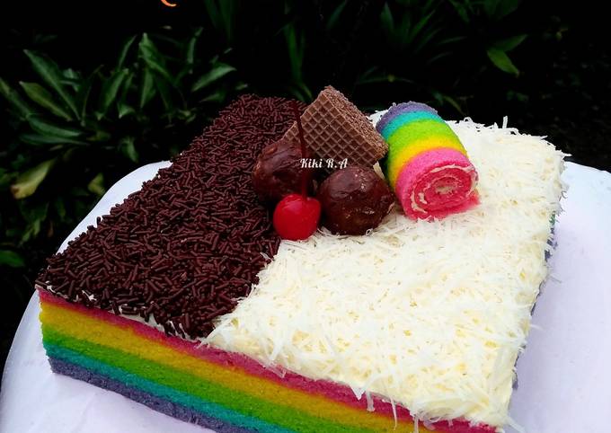 Resep Rainbow Cake Oleh Dapur Amalia Rizki Cookpad