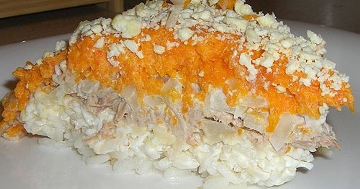 Мимоза Салат Рецепт Фото С Рисом