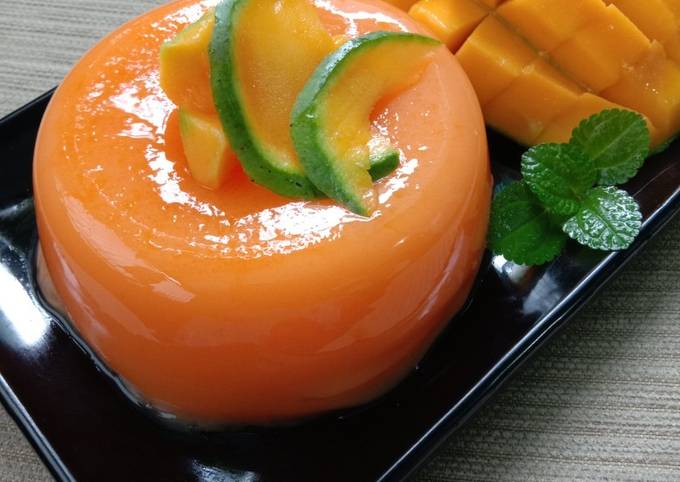 Resep Puding Susu Mangga Special Ultah Cookpad Oleh Erlyn Bukhori Cookpad