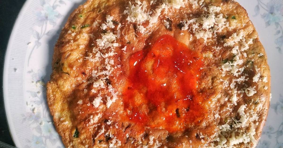 Resep Pizza Telur Dadar Tabur Keju Oleh Saluna Mahira Cookpad