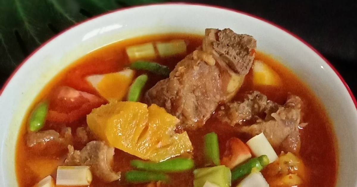 Resep Pindang Iga Merah Khas Palembang Oleh Adelia Firdaus Cookpad