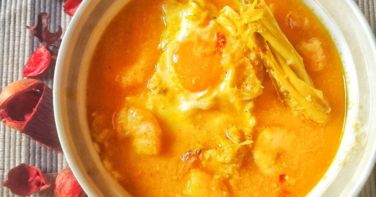 Resep Gulai Udang Telur Ceplok Oleh Yuanisa Pardi Cookpad