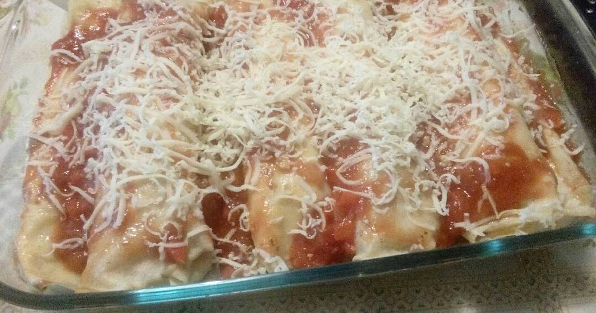 Canelones De Jam N Queso Choclo Y Salsa Blanca Receta De Vale G Cookpad