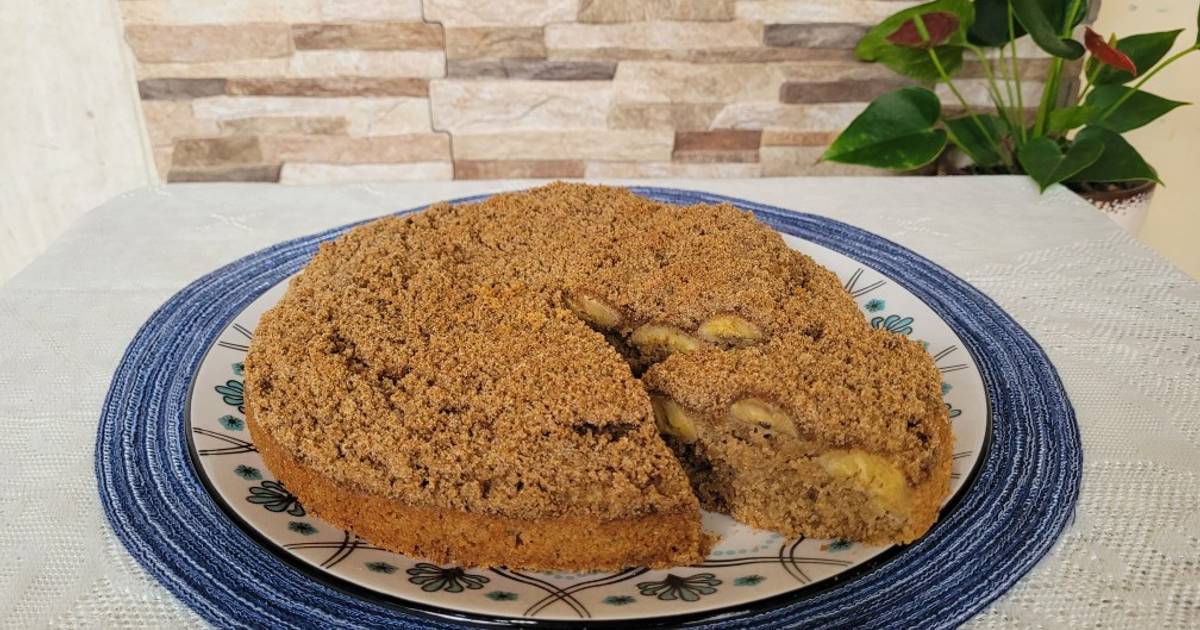 Torta Cuca De Banana Con Crumble Receta De Carolina Olivera G Cookpad