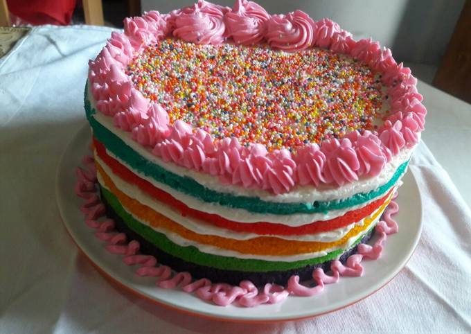 Resep Rainbowcake Kukus Irit Telur Oleh Ningsih Cookpad