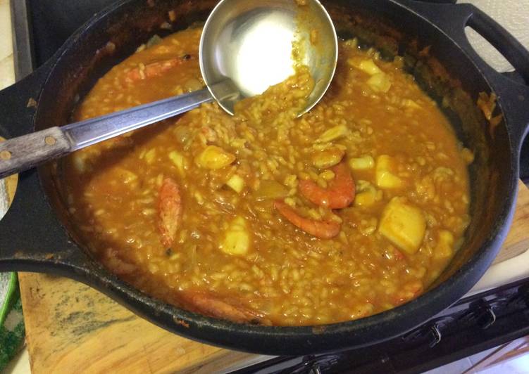 Arroz Meloso Con Sepia Y Gambas Receta De Jos Lorenzo Cookpad