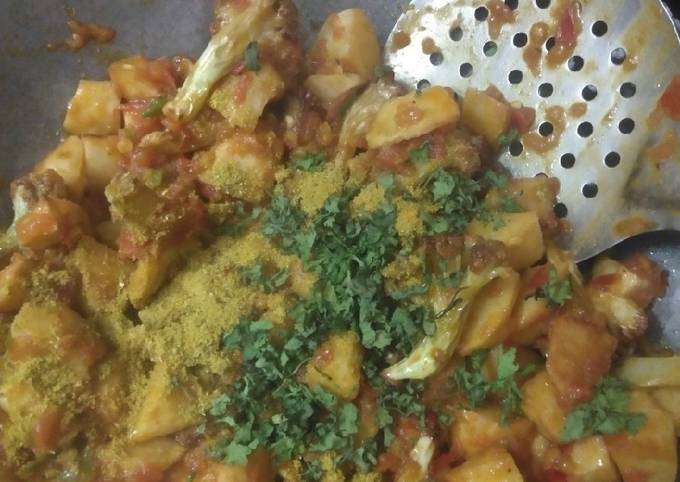 Gobhi Aloo Ki Sabji Recipe By Shanti Devi Cookpad