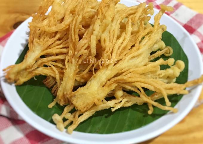 Resep Jamur Enoki Goreng Krispy Olahan Jamur Oleh Lini Cookpad