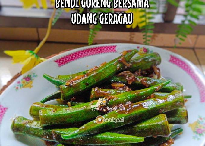 Resipi Bendi Goreng Bersama Udang Geragau Oleh Hani Shaimi