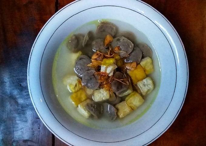 Sop Tahu Baso Simpel Langkah Sedap