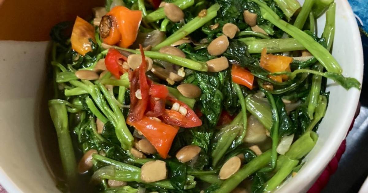 Resep Tumis Kangkung Tauco Oleh Dapur Mama Bia Cookpad