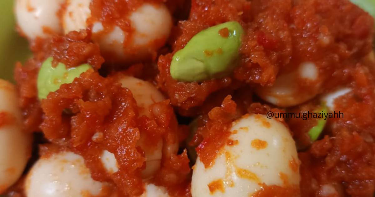 Resep Balado Telur Puyuh Pete Oleh Ummu Ghaziyah Cookpad