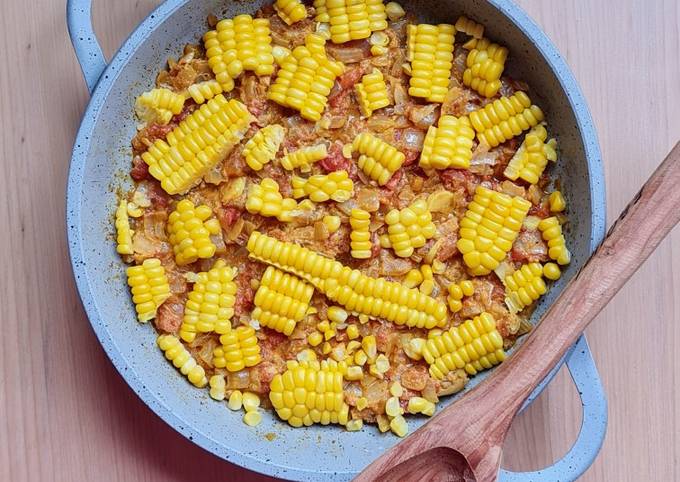 Choclos En Salsa Enriquecida Vegano Receta De Mate Amargo Cookpad