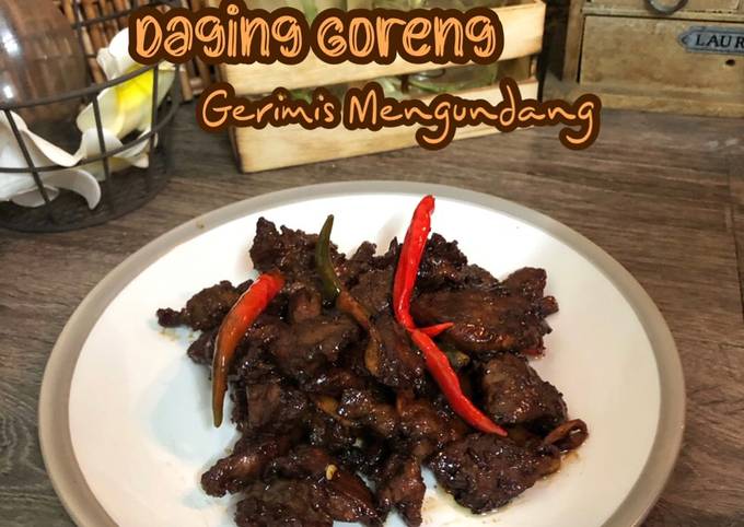 Resipi Daging Goreng Gerimis Mengundang Oleh Salina Jalaludin Cookpad