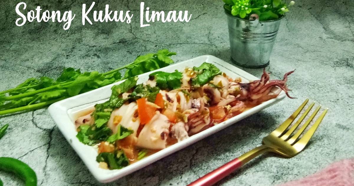 Resipi Sotong Kukus Limau Oleh Jemilah Tukimin Cookpad