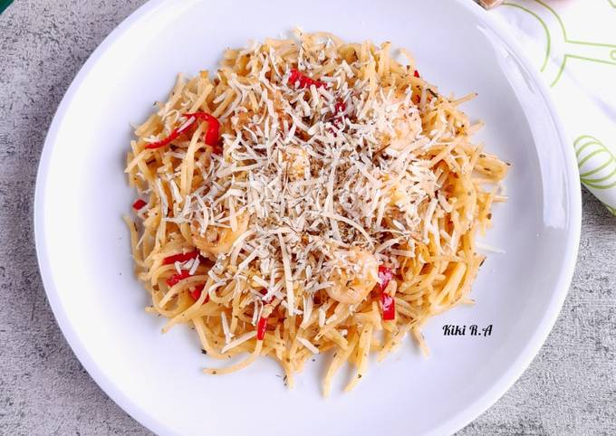 Resep Spaghetti Aglio Olio Oleh Dapur Amalia Rizki Cookpad