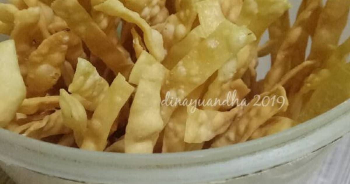 Resep Keripik Pangsit Renyah Oleh Dina Yuandha Cookpad