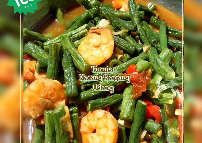 Resep Tumis Kacang Panjang Udang Oleh VKitchen Cookpad