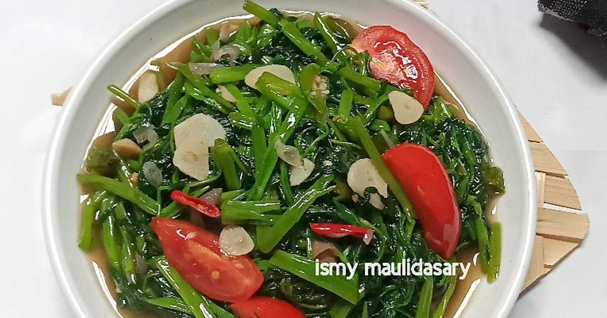 Resep Tumis Kangkung Saus Tiram Oleh Ismy Maulidasary Cookpad