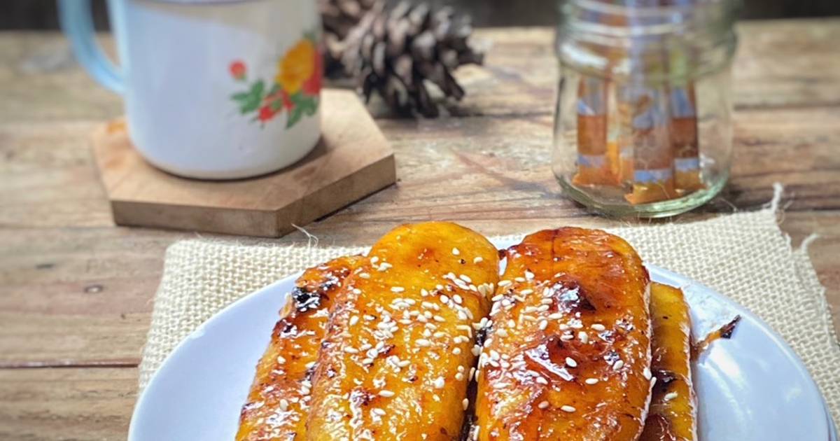 Resep Pisang Bakar Caramel Madu Oleh Anif Agustina Cookpad