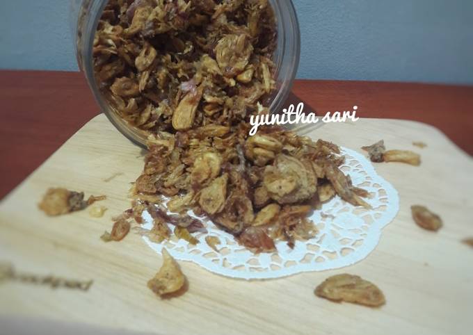 Resep Bawang Goreng Awet Kriuk Oleh Yunitha Sari Cookpad