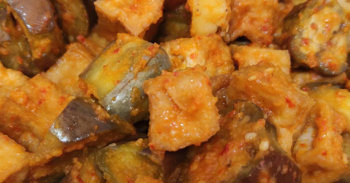 Resep Tumis Terong Tahu Pedas Enak Dan Mudah Cookpad