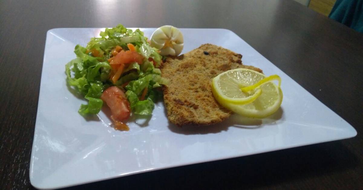 Milanesa Con Ensalada De Lechuga Y Tomate Receta De Good Lecker Cookpad