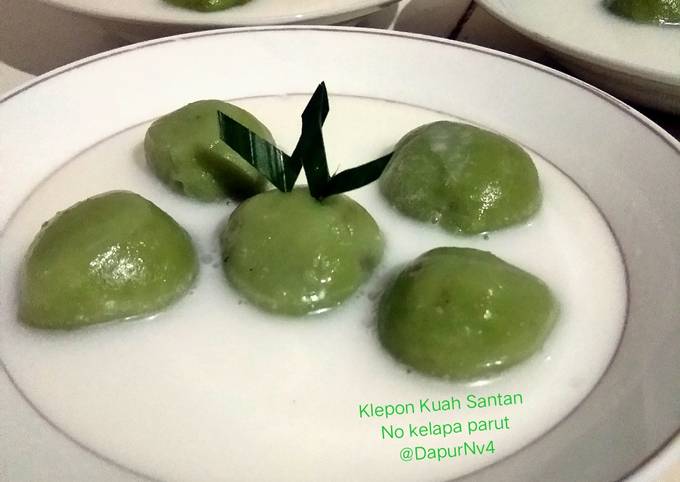 Resep Klepon Kuah Santan No Kelapa Parut Oleh Nova Risky Anriani