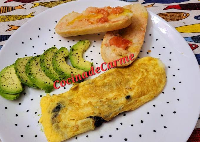 Tortilla De Espinacas Con Pasas Y Queso Receta De Carme Castillo Cookpad