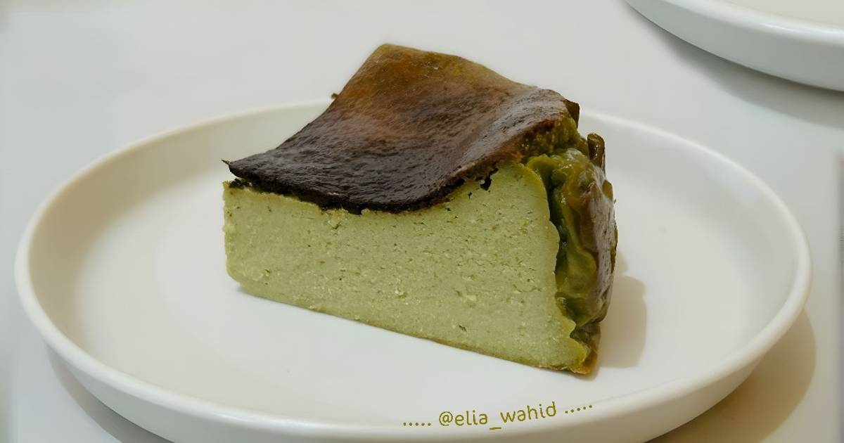 Resep Matcha Basque Burnt Cheesecake Oleh Elia Wahid Cookpad