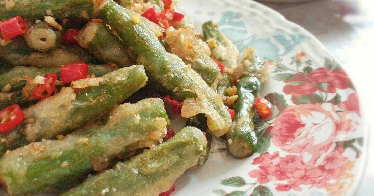 Resep Buncis Crispy Cabe Garam Oleh Nadina Bunga Cookpad