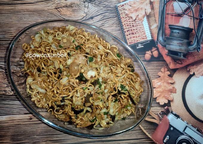 Resep Mie Goreng Rempah Jamur Kuping Ala Pawon Si Mbok Oleh Pawon Si